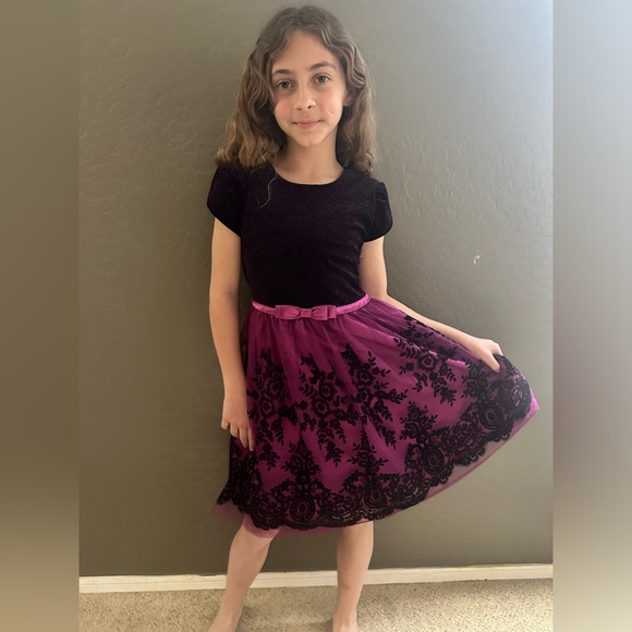 Purple and Black Formal Dress - Picture 2 of 3